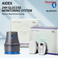 Aidex năng động máu glucometer cgm cảm biến mặc liên tục đường huyết hệ thống giám sát thời gian thực đường huyết màn hình. 