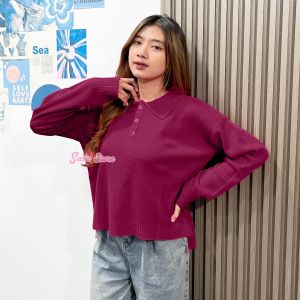 Enzy Sweater Korean Style • Atasan sweater rajut
