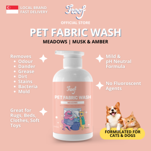 FROOF Pet Fabric Wash | Pet Laundry Detergent | For Dogs & Cats – Musk & Amber Scent (500ml)