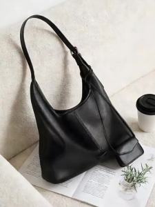 Niche Luxury Genuine Leather Tote Bag Large Capacity Fashion Commuter Shoulder Handbag