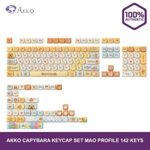 AKKO Keycap set – Capybara (PBT Dye-subbed / MAO profile / 142 nút)_Mới hàng chính hãng