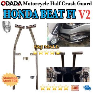 ODADA Honda Beat Fi V2 HALF CRASH GUARD PAIR MOTORCYCLE Stainless Steel 304 Honda Beat Fi V2 Made in Thailand