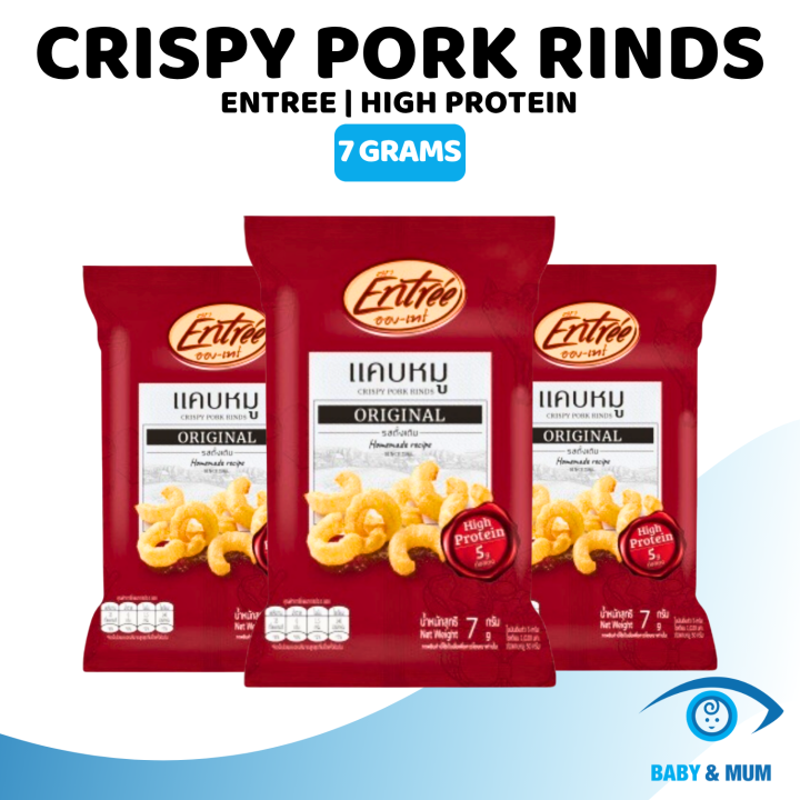 Entrée Thai Crispy Pork Rinds | Original Flavor 7g | Keto-Friendly ...
