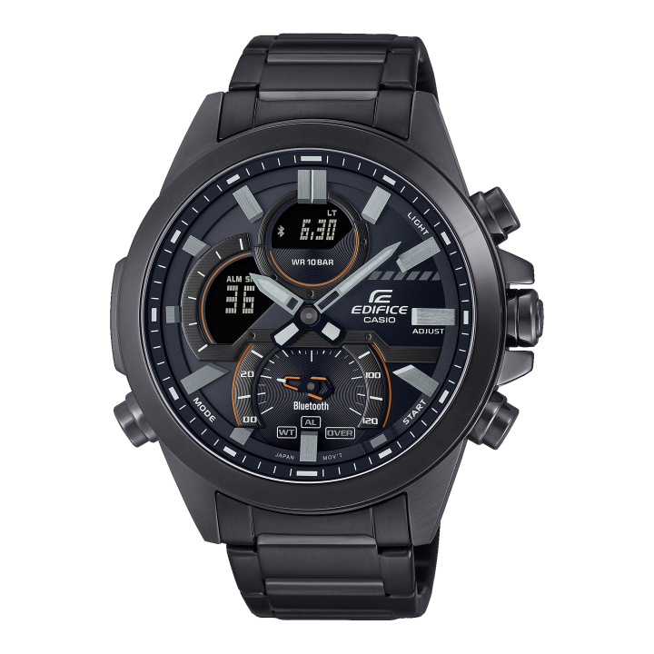 Casio Edifice ECB 30DC 1ADF Black Stainless Steel Strap Bluetooth 100 Meter World Time Watch Lazada PH