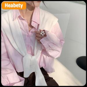 【2-3 days delivery】 Korean Knitted Shawl Summer Air Conditioning Fake Collar Neck Guard Knit Thin Knotted Cape Shoulder Scarf For Women
