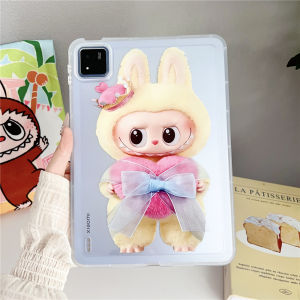 Kids Cute Cartoon LABUBU Case For Xiaomi Pad 5 6 7 Pro Redmi Pad SE 5G 4G 8.7 inch 11.0 inch Tablet Soft TPU Jelly Shockproof Clear Back Cover