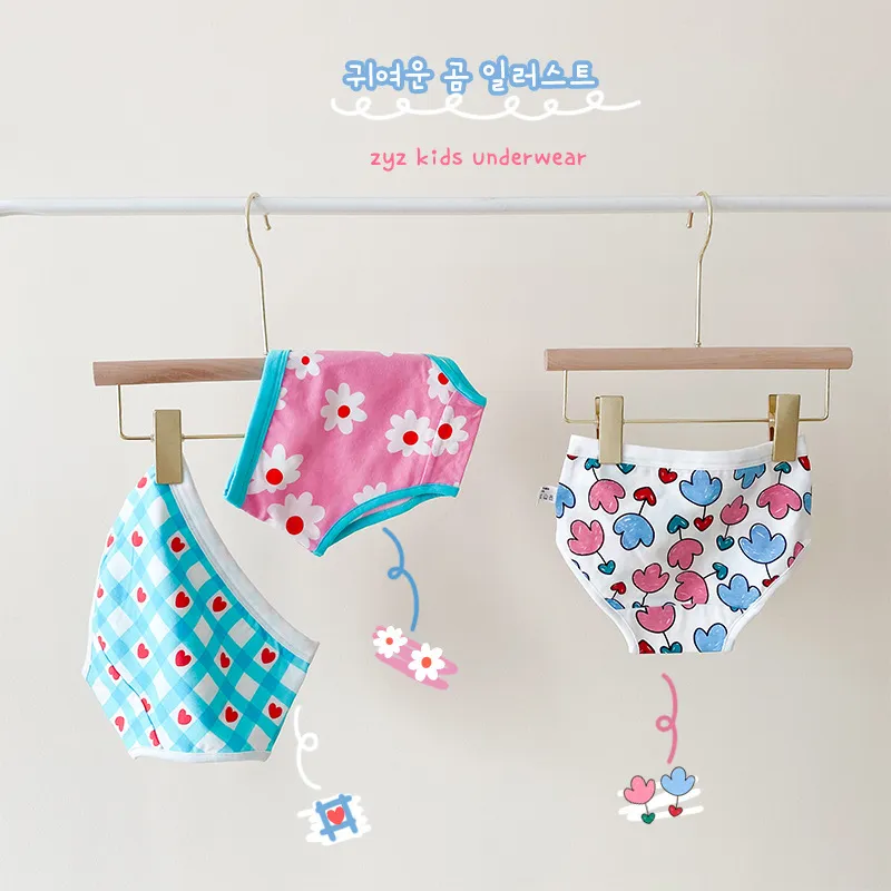 CHERO】Baby Kid Girl Korean Fashion Cute Cotton Underwear Panty