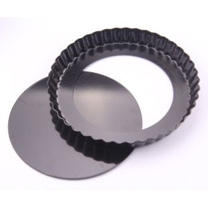 [HCM]Khuôn Tart trứng lớn chống dính hình tròn đế rời 8inch