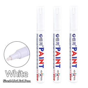 Waterproof Permanent Marking Pen For Car Tire White Paint Pen Waterproof Waterproo 3pcs