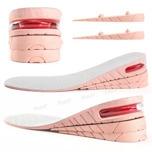 RunY 1 Pair 6cm Height Increase Insoles 3 Layer Air Cushion Invisible Lift Adjustable Cut Shoe Heel