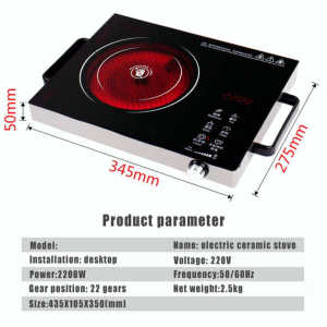 Induction cooker 2200w multifunctional touch screen intelligent radiation-free induction cooker home kitchen cooking tools high power