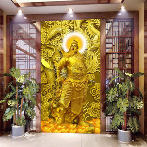 Tranh gắn đá đính full toàn bộ Quan Công