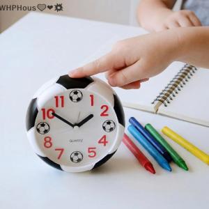 WP💓💛💖 Football Alarm Clock Creative Design for Kids Unique Style Desktop Table Clock Student Gift for Bedroom