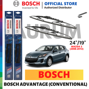 Bosch Advantage Wiper Blade set for Mazda 3 2008-2013 (24/19) 2pcs