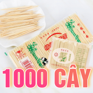 1000 Cây Tăm Tre Đầu Vót Nhỏ Xỉa Răng Ăn Trái Cây RQN2627 - requane