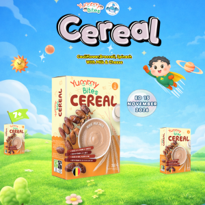 Yummy Bites Cereal Wheat Milk Dates 200gr | Bubur Makanan Bayi MPASI | Sereal bubur bayi