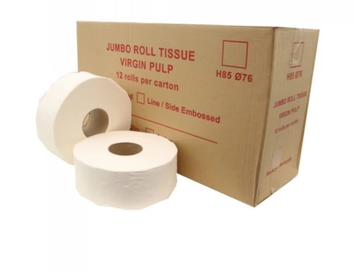 Jumbo Roll Tissue (12pcs) Virgin Pulp made in Msia Hotel grade | Lazada