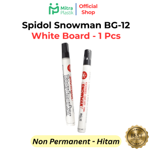 Spidol Snowman White Board Marker BG-12 Spidol Merah Hitam Biru Papan Tulis BG12 Whiteboard