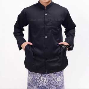 Koko Haibah Saku Samping PRIA dewasa lengan panjang koko muslim terbaru COD Baju Koko Haibah Ammu
