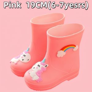 Childrens cartoon waterproof toddler rubber shoes student rain boots