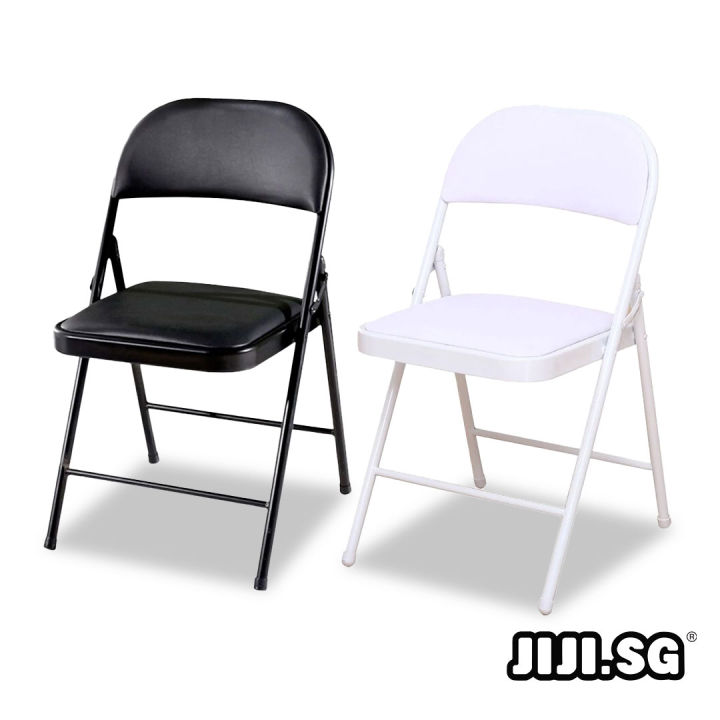(JIJI.SG) SIMPLE Folding Chair Black Designer Dining Chair