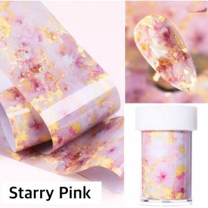 ฟอยลอกลาย ใช้ตกแต่งเล็บ ลายกาแลกซี่ ลายหินอ่อน Starry Galaxy nail foil