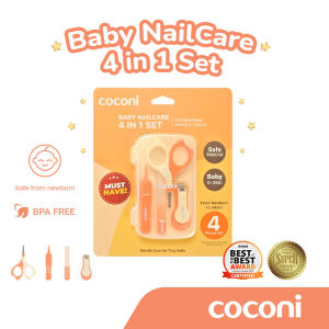 COCONI Baby NailCare 4in1 Set | Perawatan Kuku dan Hidung Bayi 1 Set isi 4 Pcs Dengan Box
