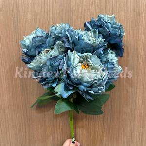 Bouquet 7 Stem Artificial Flower European Rose Retro Twotone Rose Fake Flowers For Home Wedding Ornaments Decorative