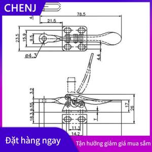 CHENJ GH-201A kẹp nhanh chóng phát hành chuyển đổi Kẹp Dọc chuyển đổi kẹp tay Clip công cụ