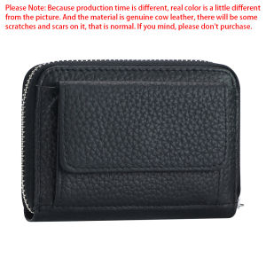 Royal Bagger RFID Blocking Credit Card Holder Genuine Leather Coin Purse Fashion Casual Change Pouch for Women 1846