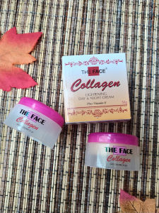 THE FACE Collagen LIGHTENING DAY & NIGHT CREAM Plus Vitamin E 50g/krim siang malam the face colagen original/perawatan wajah/krim pencerah wajah/anti flek hitam/nirmala69