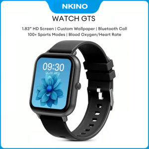 NKINO สมาร์ทวอทช์ สมาร์ทวอทช์บลูทูธนาฬิกาหน้าจอสัมผัส IOS Android Heart Rate Monitor เดินวิ่ง Smart Watch