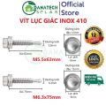 Vít bắn tôn Inox M5.5x63mm M6.3x75mm | Chất liệu inox | mạ kẽm nhúng nóng. 
