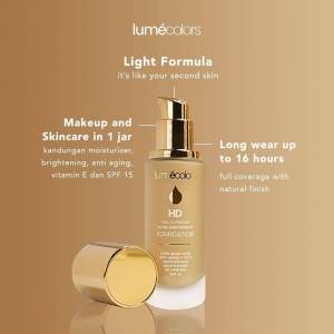 Lumecolors Paket Hemat Bundling Foundation + Beauty Blender