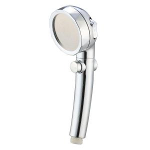 Pressurized boost hand shower / Water-saving hand-held shower - with on/off button