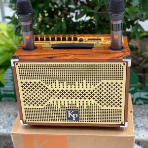 LOA Xách Tay KP 08 - KÈM 2 MICRO Công Suất Lớn Loa Bass 20cm + Treble 1Bluetooth 5.0 pin trâu