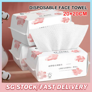 🔥SG🔥60pcs Disposable Face Towel Cotton Tissue Makeup Wipes Facial Cleanser Washcloth