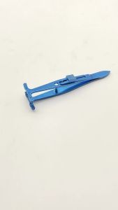 QSWTITAN Ophthalmic Tweezers Strabismus Forceps Reusable Ophthalmic Surgery Forceps Titanium Eye Surgical instrument