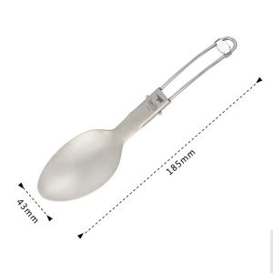 Keith Folding Spoon Titanium Cutlery Foldable Titanium Spoon for Outdoor Camping Hiking Picnic Travelling Ti5315 Dropshipping
