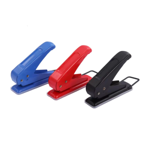 Single Hole Puncher 1/4Inch 6mm Heavy Duty Metal Paper Punches Ergonomic Grip 20 Sheets Capacity For Art Craft Project