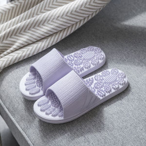 2024 Korean style crisp foot massage sandals indoor bathroom antiskid beach slippers for women
