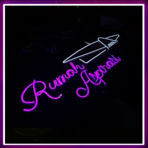 Neon Flex Design Custom Ukuran 20x30cm
