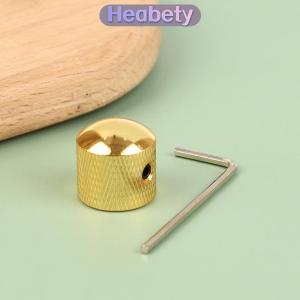 Heabety 1PC kim loại điện Bass Guitar giai điệu âm lượng núm chiết Hat Cap Guitar bộ phận Push Knob với lỗ Guitar phụ kiện