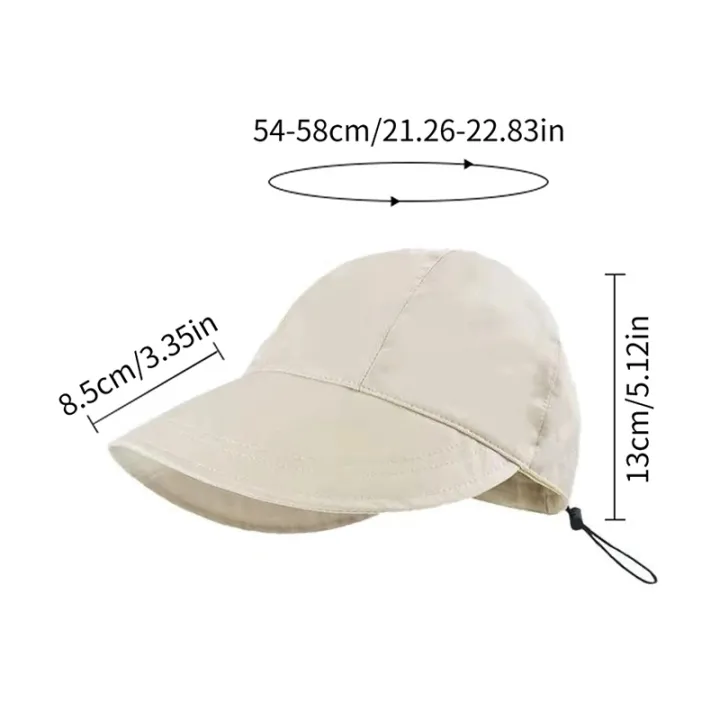 Women%20Sun-Hat%20Korean%20Sunproof%20UV%20Foldable%20Adjustable%20Sunscreen%20Fisherman%20Bucket%20Hat%20Cap%20Woman%20Topi%20Pantai%20Wanita%20Beach%20-%20Image%205