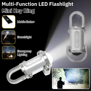 Ultra Bright Keychain Flashlight Mini LED Portable Light High Lumens Emergency Safety Tool Outdoor Camping Gear