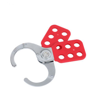 Steel Lockout Hasp Red Industrial Safety Lock Out Tag Out Hasp