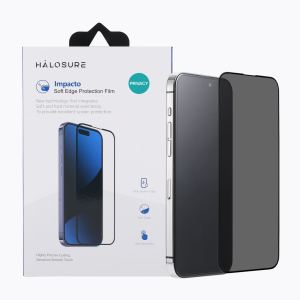 HALOSURE 3D IMPACTO Soft Edge PRIVACY Full Screen Protector For iPhone 17 PRO / 17 PRO MAX / Air / 17e / 16e / 15 PLUS / 16 PLUS / 16 PRO / 16 PRO MAX