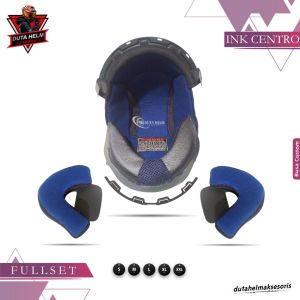 Busa Helm Ink Centro Jet Ukuran S M L XL XXL Set Pipi Bantalan Leher Custom Half Face