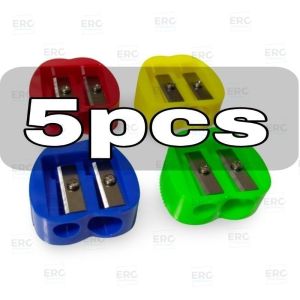 TS-828 Pantasa Double Hole Pencil Sharpener for Kids School Office & Student Supplies Set Heavy Duty