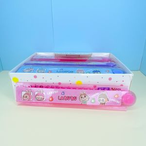 📏 ไม้บรรทัดพับได้ ดีไซน์เก๋ สะดวกพกพา ลาย Monster โปร่งใส แข็งแรง ทนทาน มีทั้งหมด 3 ลาย 3 สี (1 ชิ้น)